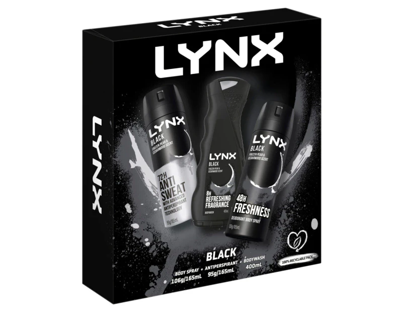 Lynx Black Trio Gift Pack 2022