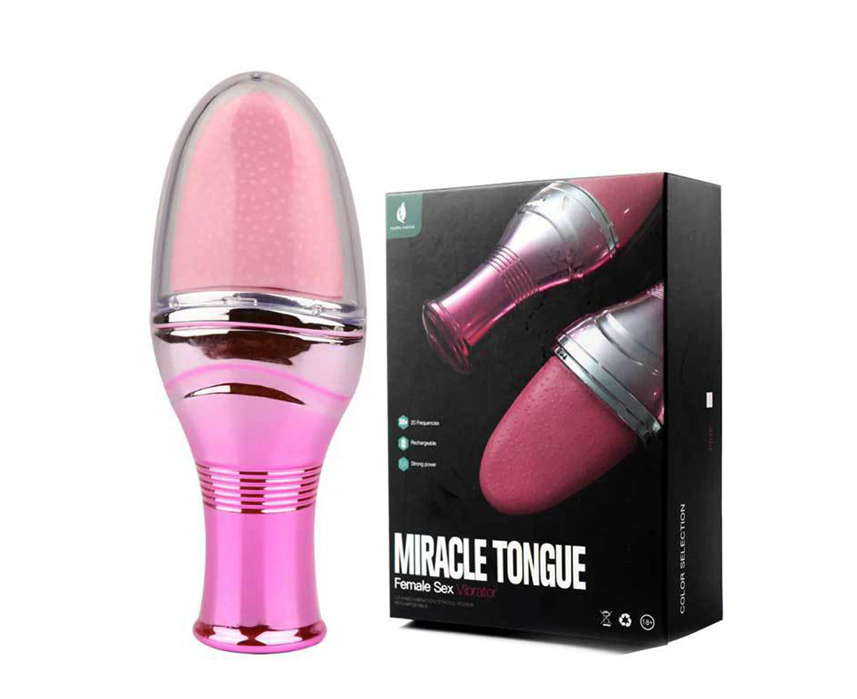 Miraco Licking Tongue Vibrator Real Clitoral Stimulator Oral 10 Speed