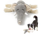 Plush Dog Toy, Squeaky Interactive Puppy Dog Toys with Crinkle Paper, Durable Chew Toys for Small and Medium Dogs with Elephant Shape$Dog Toys, Squeak