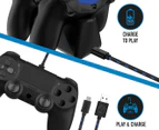 4Gamers Twin Charging Dock w/ 2m Play & Charge Cable for PS4
