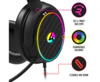 4Gamers C6-100 LED Light-Up Universal Wired Gaming Headset