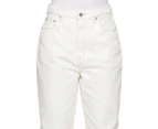 Lee Women's High Baggy Jeans - Organic White