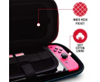 4Gamers Nintendo Switch Premium Travel Kit - Black/Blue/Neon Red