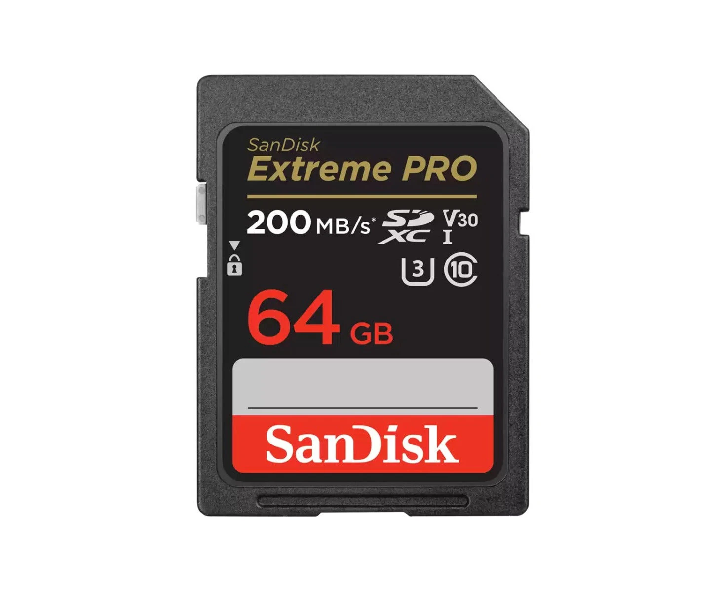 Sandisk Extreme Pro 64GB SDXC 200m/bs Memory Card