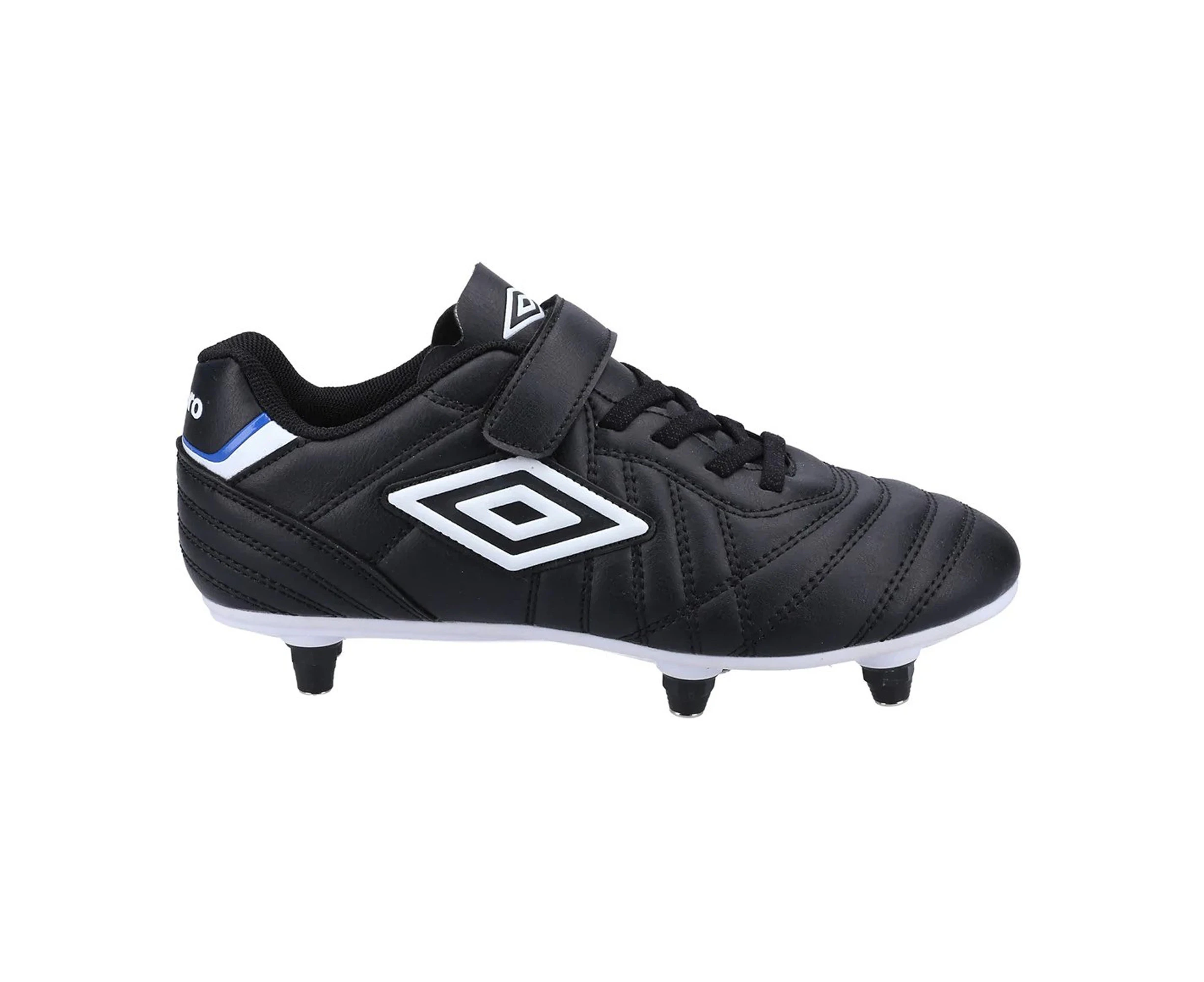 Umbro Childrens/Kids Speciali Liga Leather Football Boots (Black/White) - FS9091