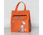 Lunch Bag Insulation Preservation Handheld Adorable Cute Picnic Bento Bag for School -Orange - Orange