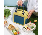 Lunch Bag Healthy Durable Waterproof Cold Preservation Moisture-proof Picnic Hiking Thermal Insulated Bag for Picnic-Yellow - Yellow