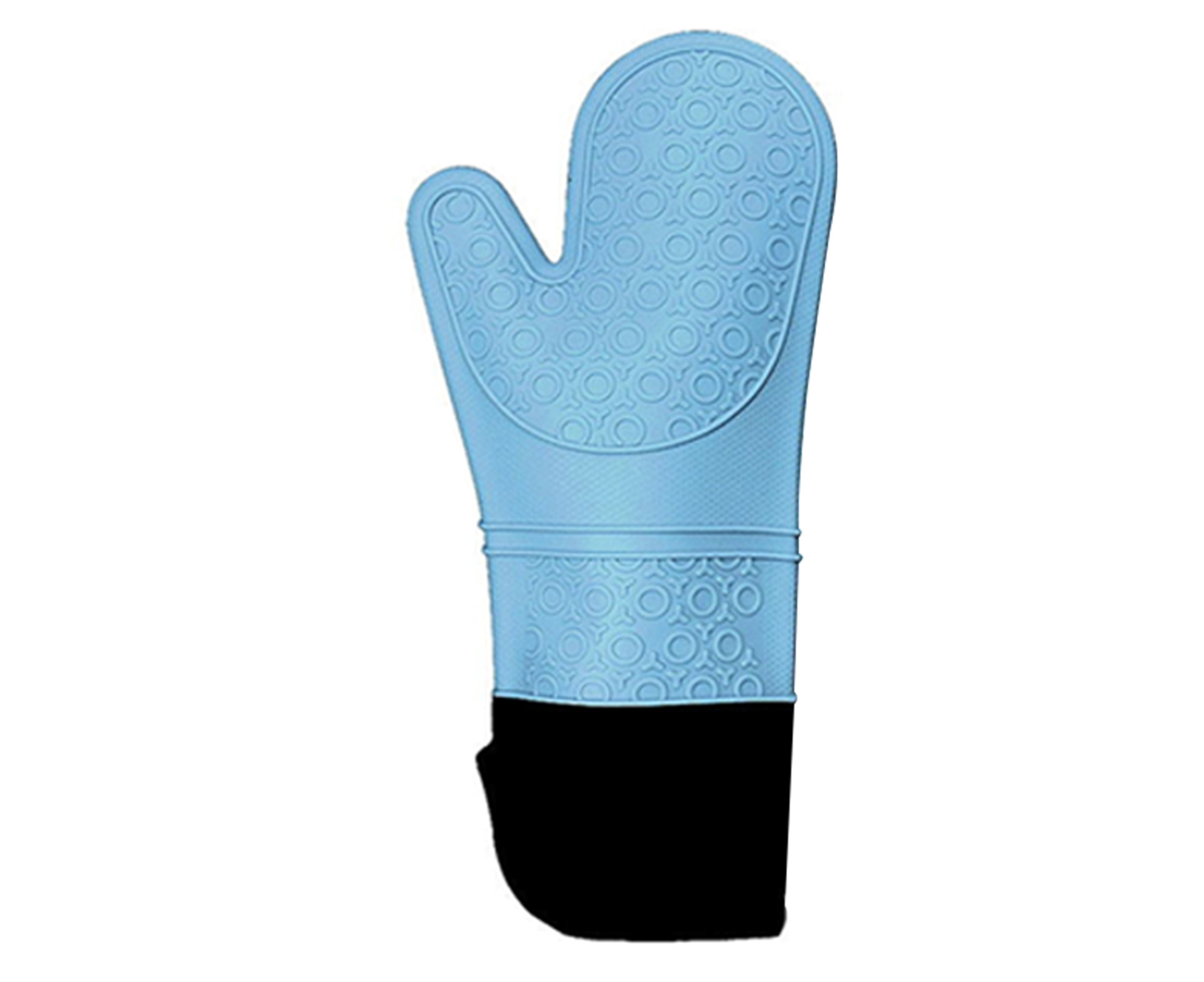 sky blue oven mitts