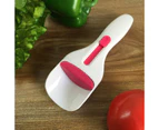 Cake Spoon BPA-free Less Mess Portable Creative Volumn Food Scale Spoon for Home-White