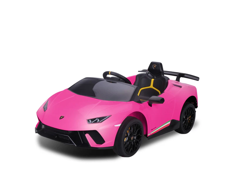 Lamborghini Performante Kids Electric Ride On Car Remote Control Pink