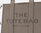 Marc Jacobs The Leather Medium Tote Bag - Cement