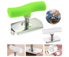 Stainless Steel Glass Canned Bottle Jar Cover Lid Opener Kitchen Artifact Tool-Green