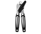 Can Opener Manual Handheld Stainless Steel with Non-Slip Handle Opener for Home-Black