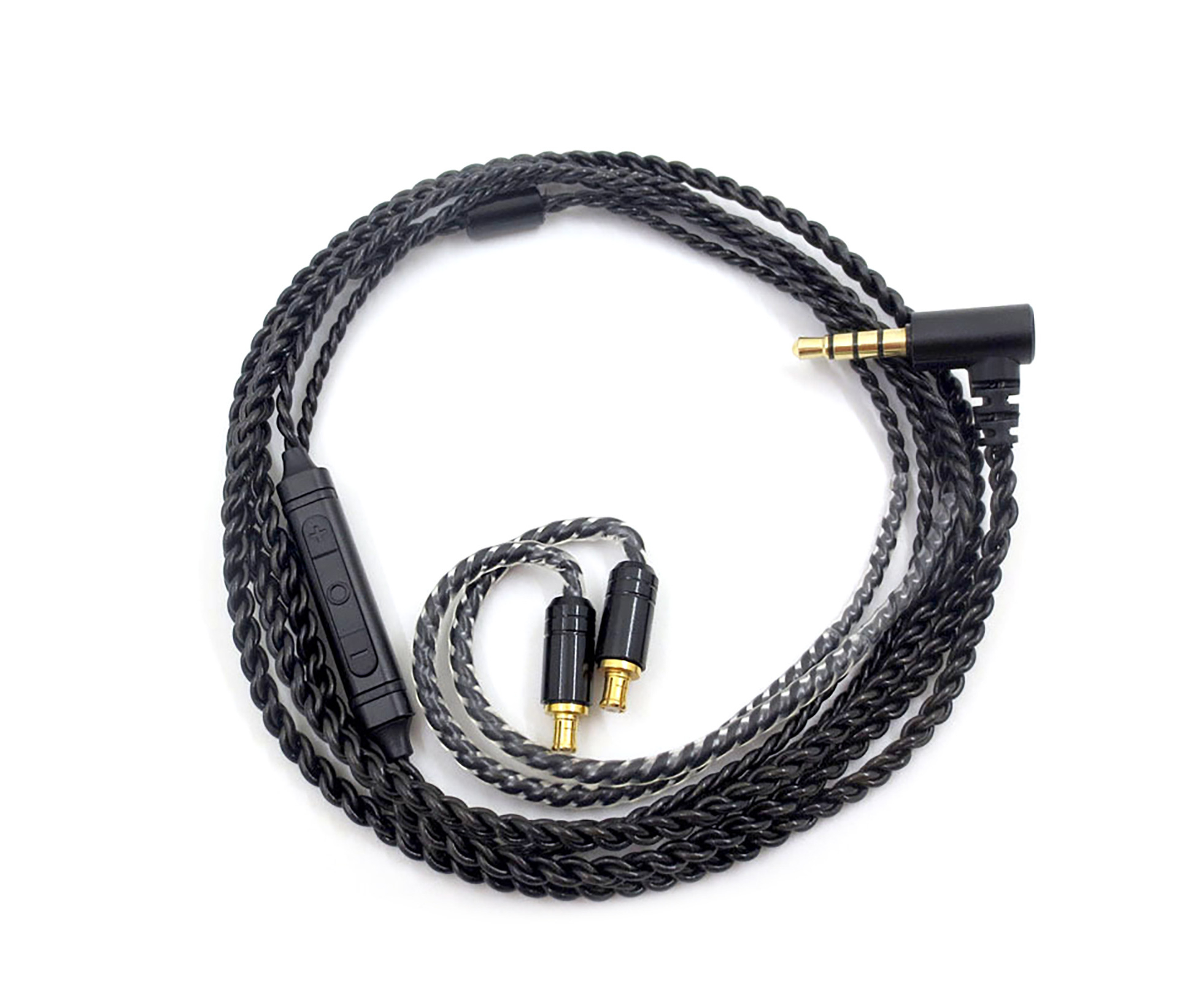 MMCX 3.5mm Detachable Replacement Cable HiFi in Ear Monitor Cable for TIN T2 T3 P1 for Shure SE215 SE315 SE425 SE535 UE900 KBEAR 8 Core Silver Plated Upgrade Earphone Cable 