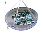 Foldable Double Layers Clothes Laundry Hanging Drying Rack Basket Mesh Tent Net