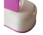 Baby Wipes Dispenser Stain Resistant Dust-proof with Lid Non-Slip Wet Wipes Box Holder for Bedroom-Pink