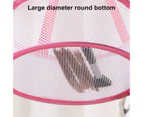 Drying Basket Foldable Windproof Polyester Makeup Blenders Sponges Puff Eggs Brushes Mesh Drying Rack for Home-Pink