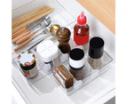 4Pcs/Set Partition Board Food Grade Multiple-use PP Space Saving Retractable Refrigerator Separator Household Supplies-Transparent