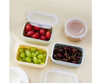 Round/Rectangle Kitchen Organizer Food Storage Container Seal Crisper Lunch Box-Pink - Pink