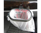 Car Kitchen Rubbish Garbage Trash Hanging Bag Plastic Clip Rack Frame Holder-Black - Black