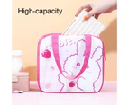 Lunch Box Pouch Anti-deformed Water Proof Easy to Carry Beach Picnic Insulated Tote Bag for Work-Rose Red - Rose Red