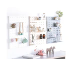 Household Plastic Organizer Storage Board Shelf Rack Support Holder Wall Decor-Beige - Beige