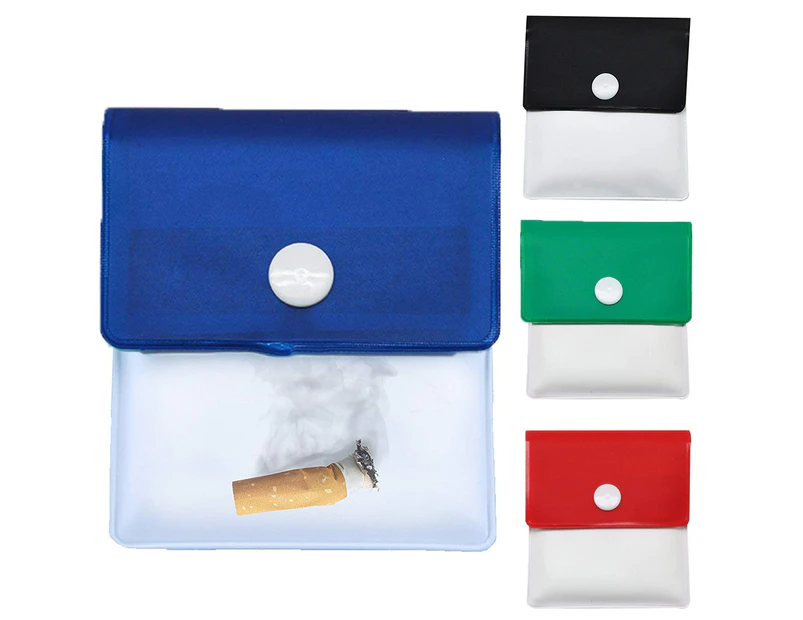 6Pcs Pocket Size Ashtray Bag Pouch Fireproof Odor Free Cigarette Ash Holder