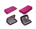 22 Slots Micro SD Memory Card Storage Zipper Pouch Case Protector Holder Wallet-Orange - Orange