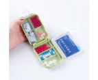 Mini Portable Travel Wheat Straw Pill Box Medicine Storage Case Holder Organizer-Beige - Beige