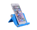 Portable Universal Folding Desktop Mobile Phone Tablets Holder Stand Bracket-Blue - Blue