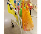 Reusable Large Capacity Food Storage Pouch Fruit Handbag Mesh Net Shopping Bag-Grey - Grey
