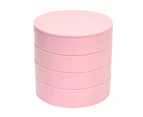 4 Layers Rotating Makeup Organizer Cosmetic Box Holder Jewelry Storage Case-Pink - Pink