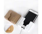 Universal Wall Mount Bracket Phone Holder Charging Stand Rack Remote Control Box-Champagne Gold - Champagne Gold