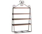 4 Layer Holes Double-side Earring Holder Stand Jewelry Display Stand Rack Shelf-Black - Black