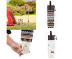 Outdoor Home Disposable Plastic Paper Cup Storage Bag Hanging Camping Dispenser-Brown - Brown