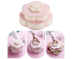 Flower-Shaped Fruit Plate Classification Storage Plastic Nut Biscuits Sweets Food Storage Case for Home