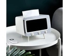 Large Capacity Napkin Holder Multifunctional PP Creative TV Shaped Tissue Paper Dispenser Box for Home-Ivory - Ivory