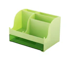 Storage Holder Multi-functional Durable ABS Fashion Home Desktop Bracket for Office-Green - Green