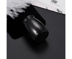 Urns Pets Ashes Exquisite Solid Stainless Steel Anti-rust Screw Top Lid Pets  Memorial Ashes Holder for Home-Black - Black