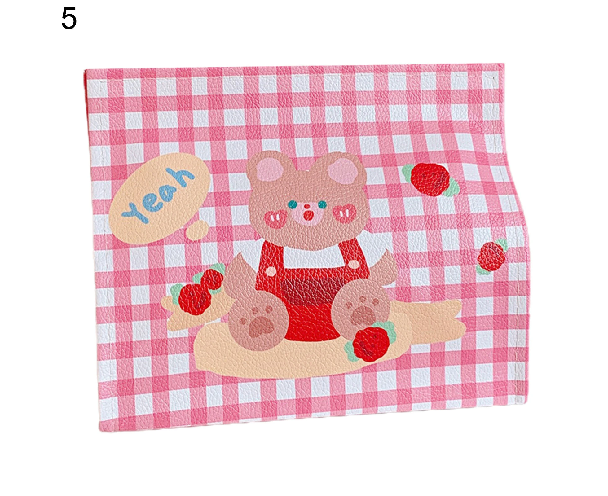 Cartoon Tissue Boxes Soft Faux Leather Adorable Printing Napkin Boxes for Home