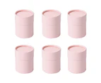 6Pcs Gift Boxes Multifunctional Minimalist Design Solid Color Round Flower Paper Boxes for Home-Pink - Pink