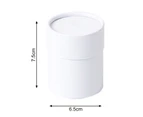 6Pcs Gift Boxes Multifunctional Minimalist Design Solid Color Round Flower Paper Boxes for Home-White - White