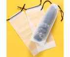 5Pcs Umbrella Storage Bag Dustproof Drawstring Design Transparent Foldable Umbrella Holder for Outdoor-Clear White - Clear White