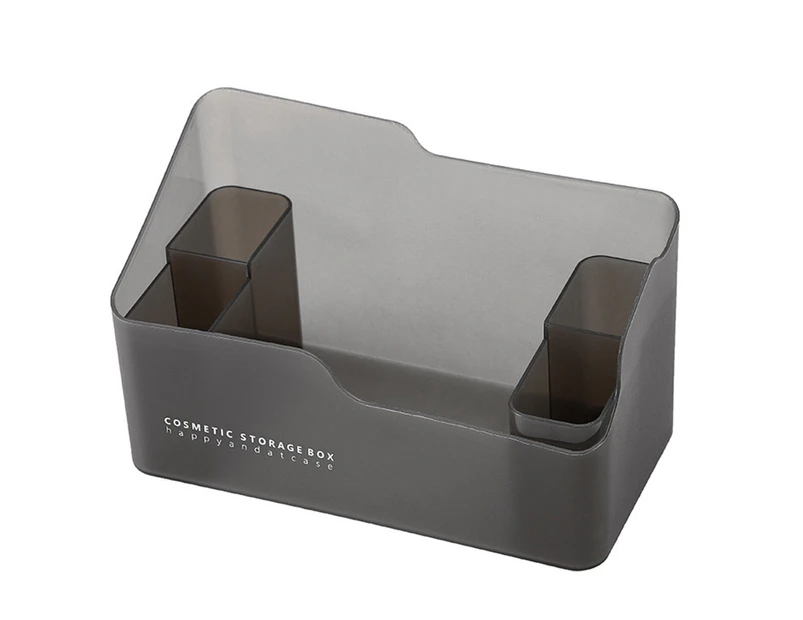 1 Set Makeup Holder Detachable Multi-function PP Simple Vanity Cosmetic Storage Box for Home-Black - Black
