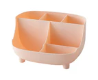 Storage Box Convenient Keep Desktop Tidy PP 6 Grids No Burr Cosmetic Organizer Holder for Daily-Pink - Pink