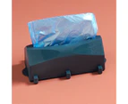 Extractable Garbage Bag Organizer Wall Mounted Plastic Impact-resistant Hanging Trash Bag Dispenser Desktop Decor-Blue - Blue