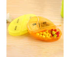 Pill Box 28 Grids Colorful Sealed Large Capacity Dustproof Weekly Pill Organizer Portable Out Travel 7 Days Storage Pills Case Holder for Home-Green - Green