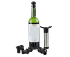 Red Wine Saver Fresh Preserver Vacuum Air Pump with 6 Silicone Bottle Stoppers