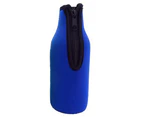 330ml Zip Beer Bottle Sleeves Holder Thick Home Bar Neoprene Insulated Cover-Blue - Blue