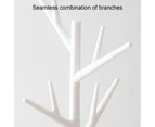 1 Set Jewelry Storage Rack Tree Branch Creative Shape Detachable Wide Space-saving Plastic Necklace Bracelet Holder Jewelry Stand Home Supplies-White - White